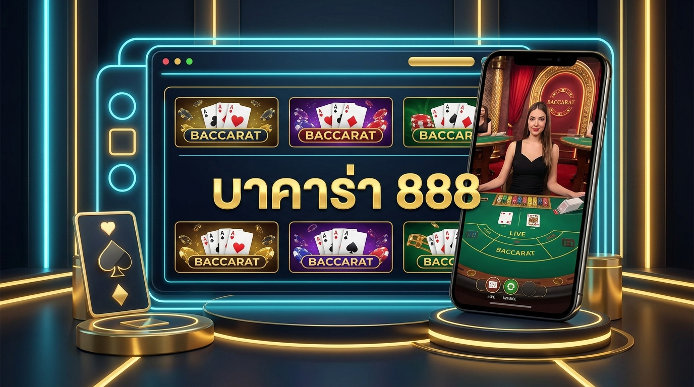 ภาพแสดงเกมบาคาร่าหลากหลายรูปแบบบน บาคาร่า 888